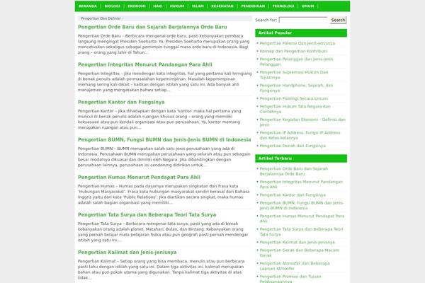pengertiandefinisi.com site used Nyeo