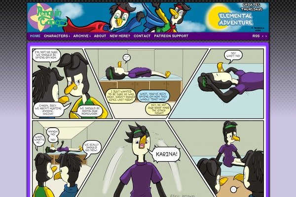 penguin-capers.com site used Comicpress Greymatter