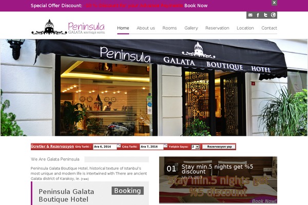 peninsulagalata.com site used Peninsula