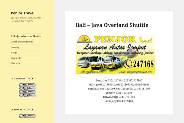 Twenty Fifteen theme site design template sample