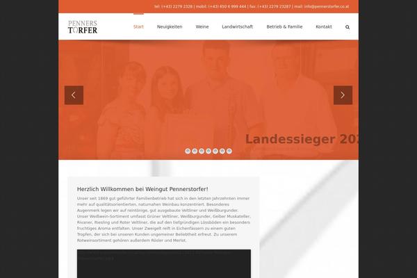 WordPress website example screenshot