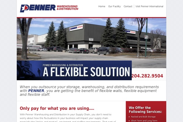 pennerwarehousing.ca site used Pennerw