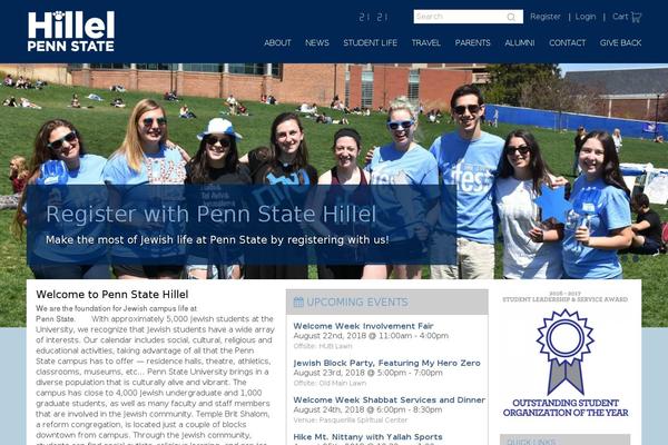 pennstatehillel.org site used Collegiate