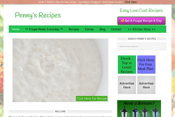 Daily Dish Pro theme site design template sample