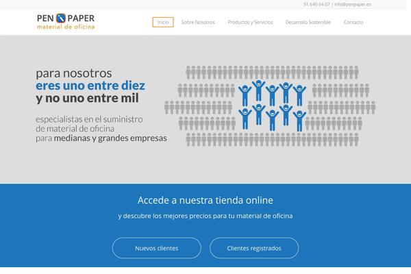 penpaper.es site used Wordpress Bootstrap Master
