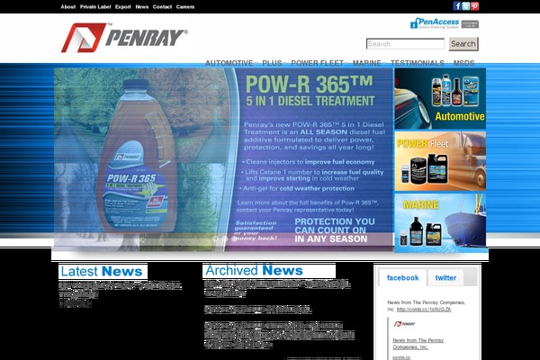 penray.com site used Penray