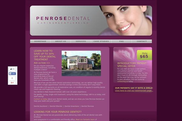Penrose theme site design template sample