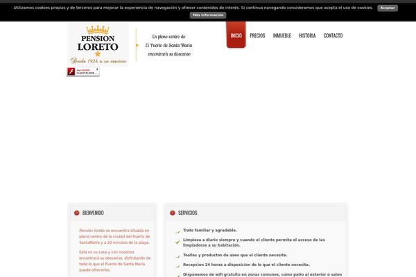 pensionloreto.com site used Theme1374