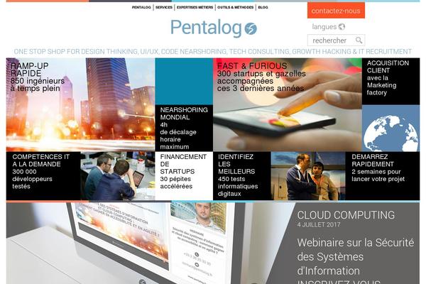 pentalog.fr site used Penta2018