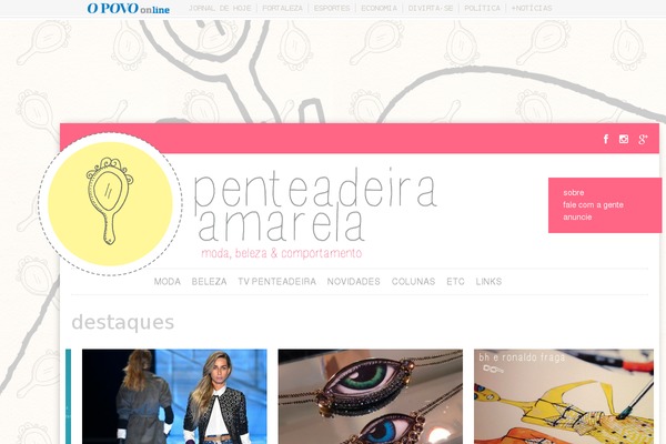 penteadeiraamarela.com.br site used Penteadeira