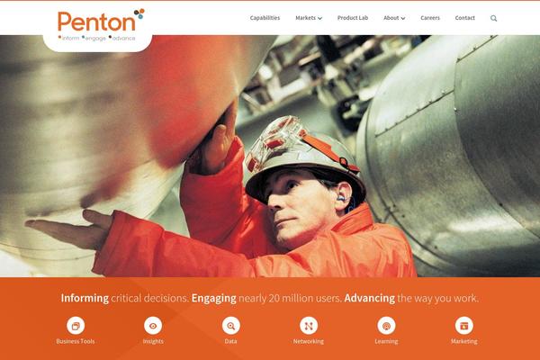 Penton theme site design template sample