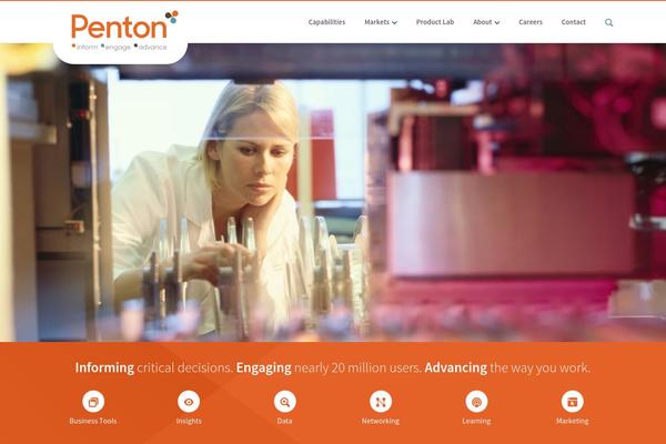 pentonminc.com site used Penton