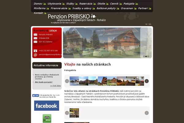 penzionpribisko.sk site used Penzionpribisko