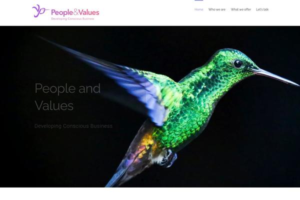 peopleandvalues.org site used People-and-values-theme