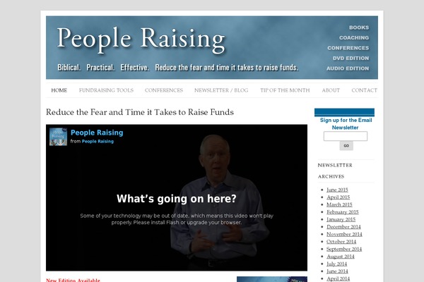 peopleraising.com site used Headway