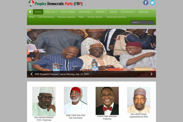 peoplesdemocraticparty.com.ng site used Sparkle-fse