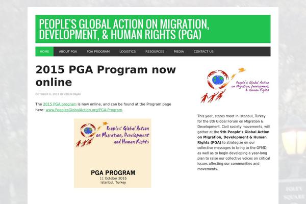 peoplesglobalaction.org site used Eventme