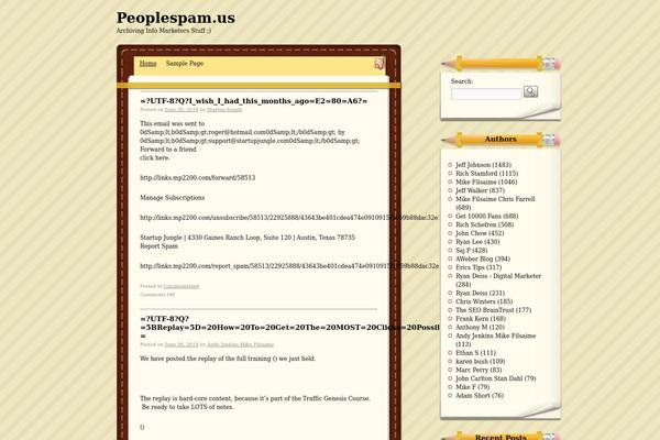 peoplespam.us site used LeatherNote