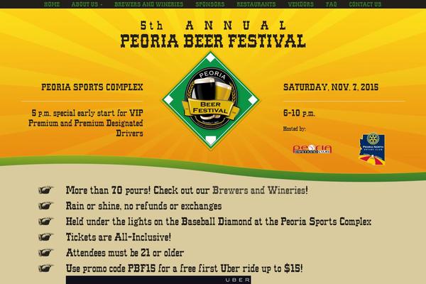 peoriabeerfestival.com site used Peoria