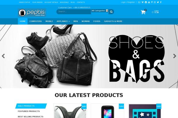 pepbis.com site used Giga Store