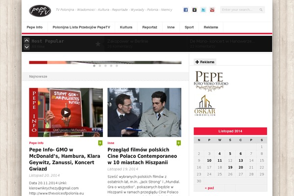 pepe-tv.de site used Newsroom14