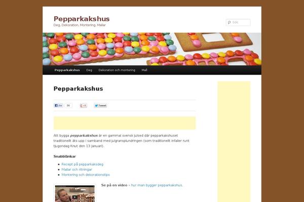 pepparkakshus.se site used Twentyeleven-matti-svenska