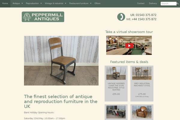 peppermill theme websites examples