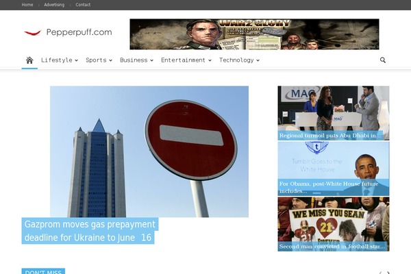 Newspaper theme site design template sample