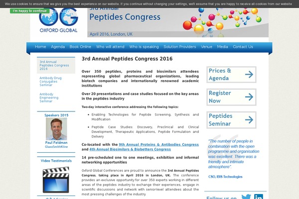 peptides-congress.com site used Oxfordglobal