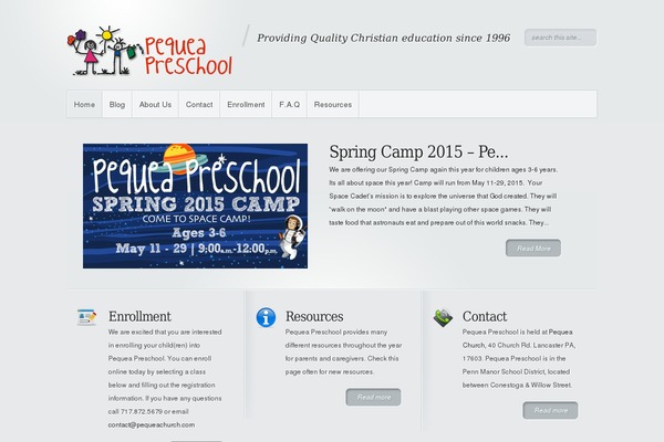 pequeapreschool.com site used Minimal2