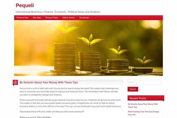 pequeli.com site used Betterfinance