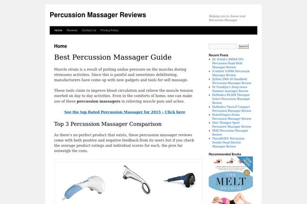 Twenty Ten theme site design template sample