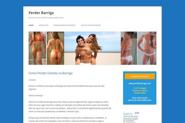 Twenty Twelve theme site design template sample