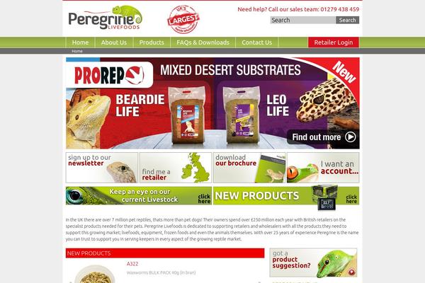 peregrine theme websites examples