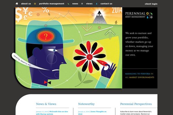 perennial theme websites examples