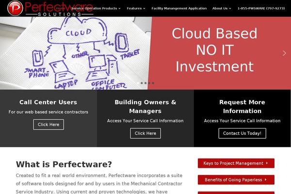 perfect-ware.com site used Perfectware-solutions-hvac-service-management-software