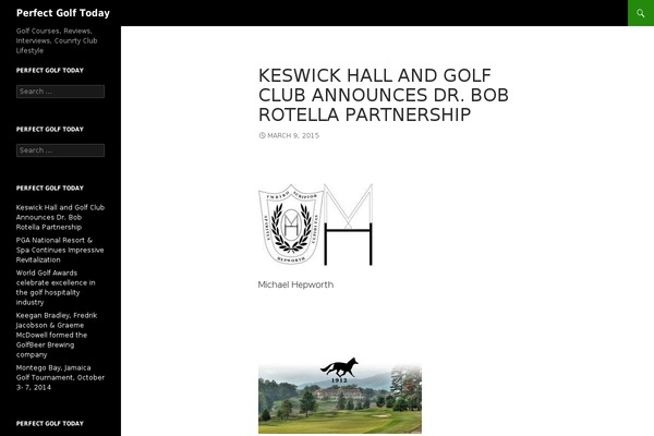 perfectgolftoday.com site used Twenty Fourteen