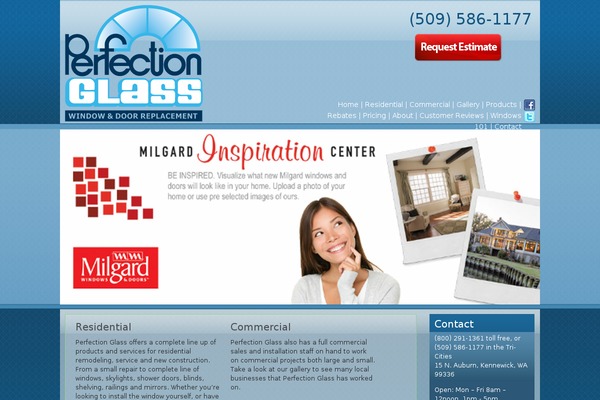 glass theme site design template sample