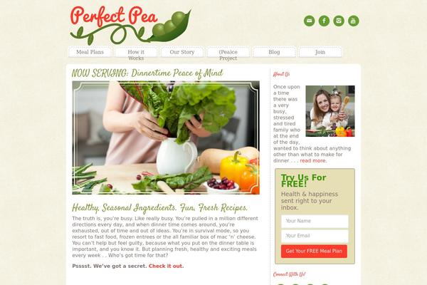 perfectpea.com site used Craftiness Child Theme