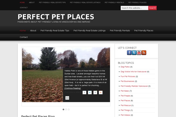 perfectpetplaces.com site used Magazine