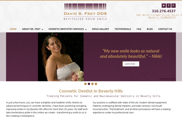 perfectwhitesmile.com site used Frey