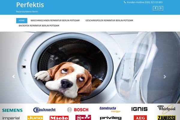 WordPress website example screenshot