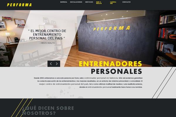 performa.es site used Gymboom