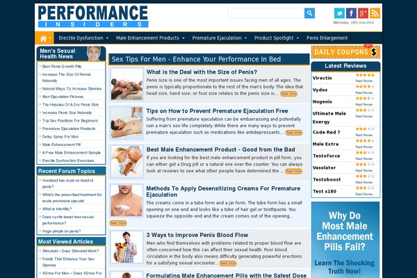 Performance theme site design template sample