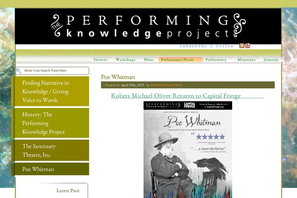 performingknowledge.org site used Wordsmith Anvil