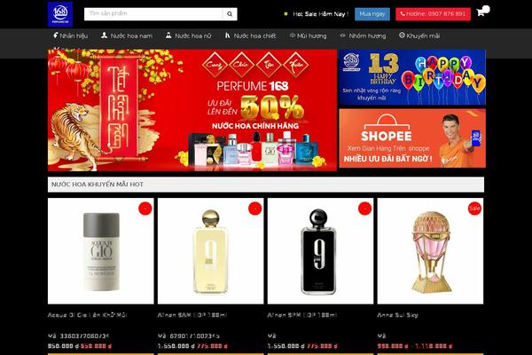 perfume168.com site used Netsa.vn