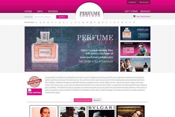 perfume WordPress theme, websites list used perfume theme perfume theme websites examples