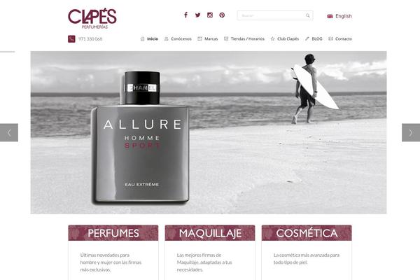 perfumeriasclapes.es site used Mirror-wp