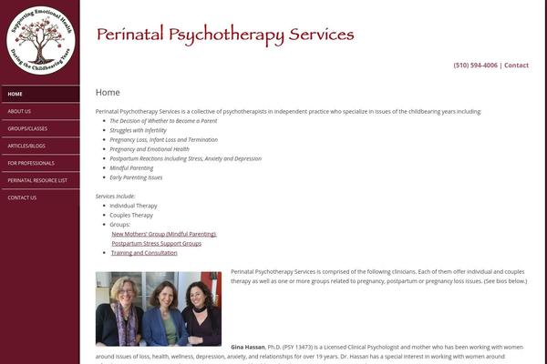 perinatalpsychotherapy.com site used Perinatal