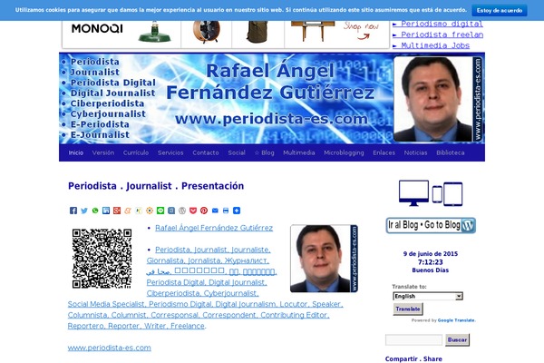 periodista-es.com site used Twenty Ten